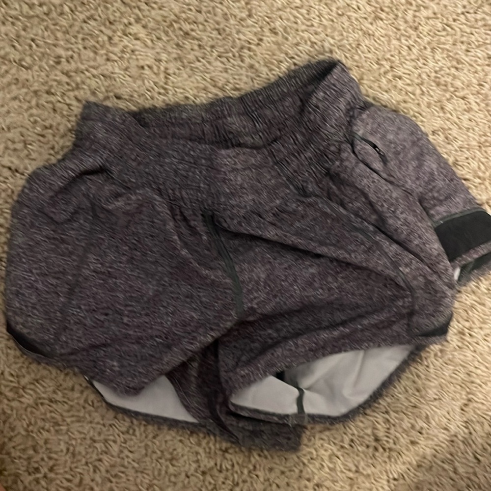 Grey lululemon hotty hot shorts